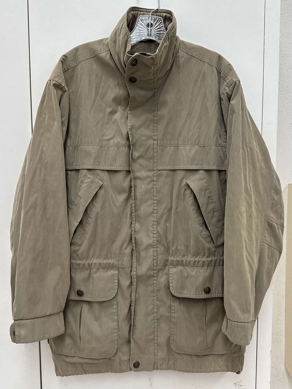 Pacific Trail Men's Tan Khaki Utility Field Jacket Parka S Outdoor Cabincore